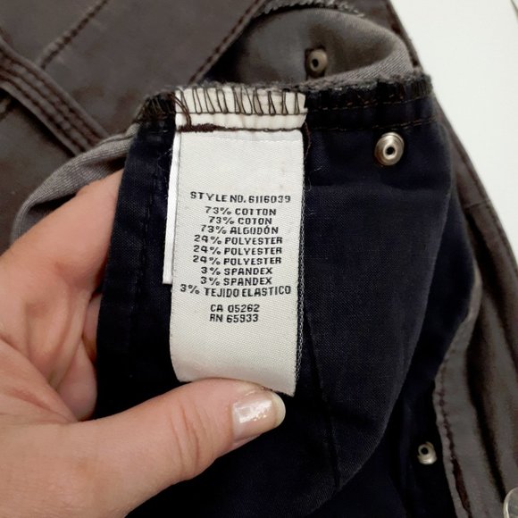 POINT ZERO Vintage Boot Cut Jeans in Chocolate Brown Ombré Fade - Picture 13 of 16